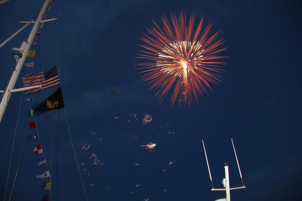 4th of July Fireworks over Provincetown Harbor