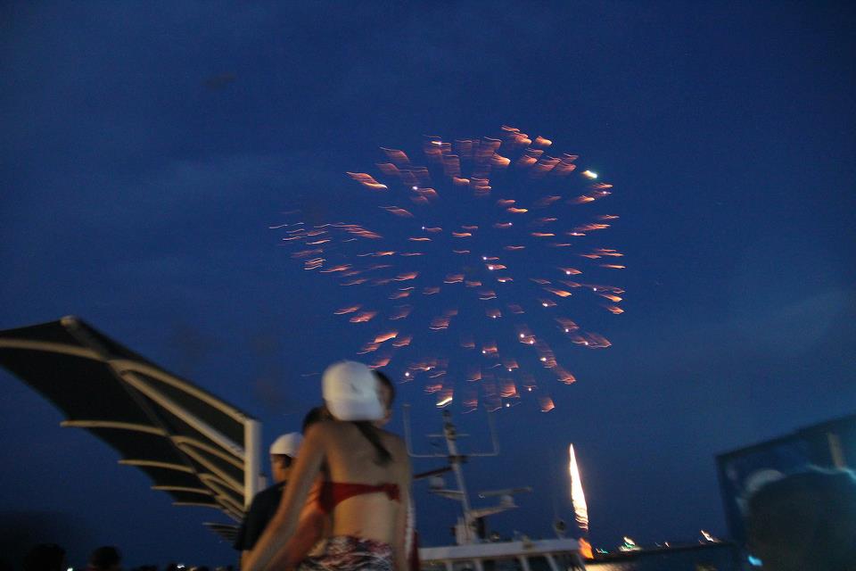 4th of July Fireworks over Provincetown Harbor