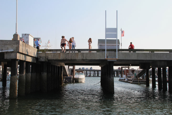 Summer in Provincetown, Diving from MacMillan Pier