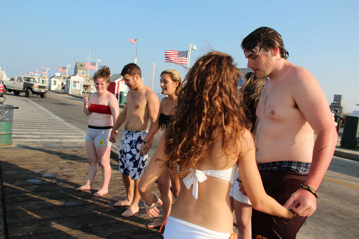 Summer in Provincetown, Diving from MacMillan Pier