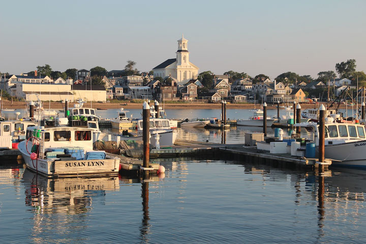 Provincetown Harbor, fishing boats and yachts, Susan Lynn