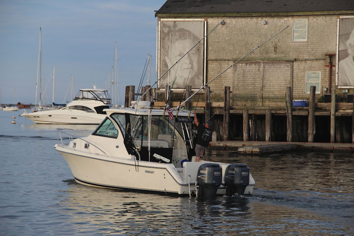 Provincetown Harbor, fishing boats and yachts, Pursint