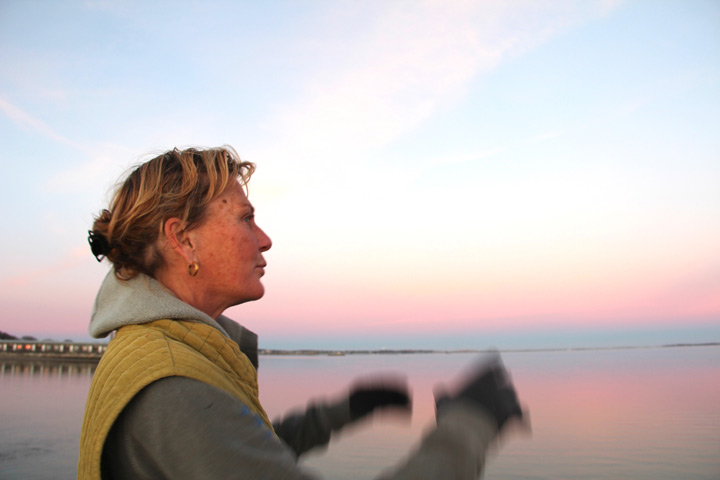 Provincetown painter Cynthia Packard, West End, breakwater