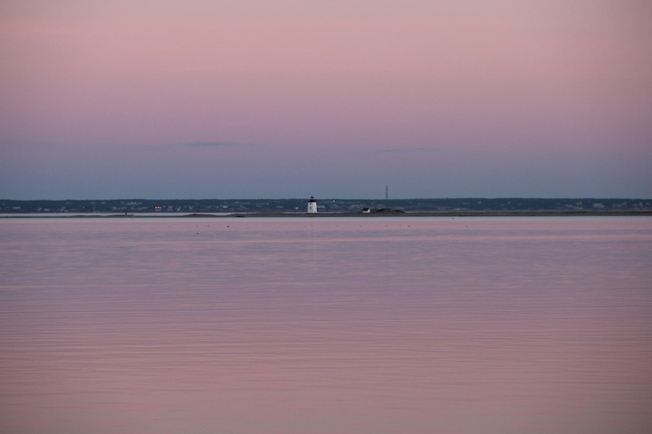 Provincetown West End, Moors and breakwater sunset, December 3, 2012