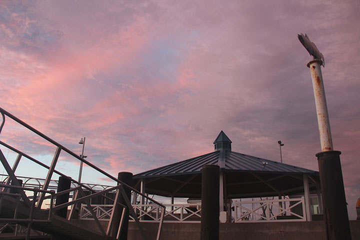   MacMillan Pier... just short walk from busy Commercial Street to wintess amazing September sky...