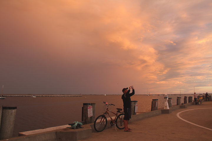 Provincetown Harbor, sunset September 9, 2012