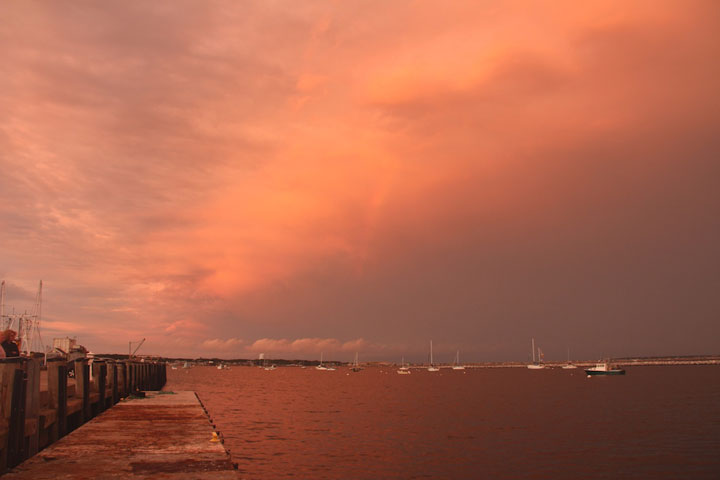 Provincetown Harbor, sunset September 9, 2012