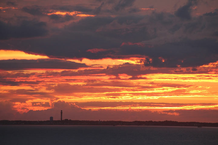 Ptown Sunset, from Small Road in North Truro... night before, from my friend's deck