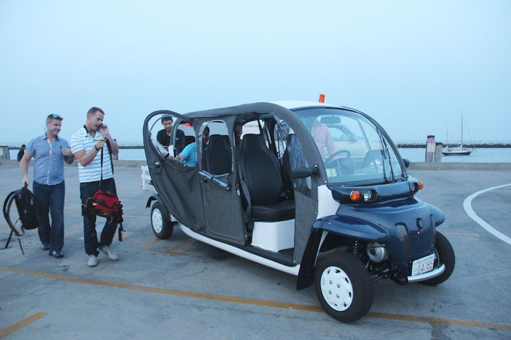 Provincetown MacMillan Pier, electric car