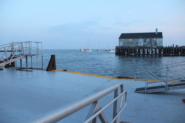 Provincetown Harbor, Fisherman's Wharf, Portuguese Women art installation