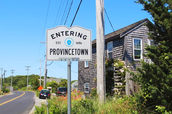 Entering Provincetown, North Truro, Route 6A